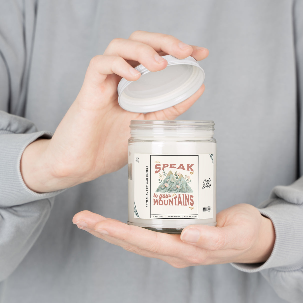 Speak to Your Mountains Artisanal Soy Wax Candle