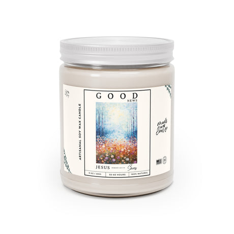 GOOD NEWS Jesus Art Print Artisanal Candle