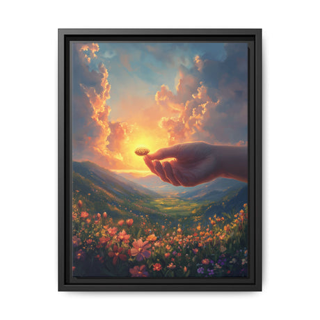 Faith as a Mustard Seed Framed Canvas - The Power of Belief