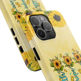 Faith, Hope, Love Sunflower Phone Case