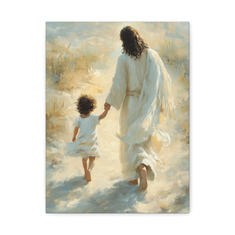 Walking in Grace Canvas - Jesus and the Child