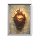 Sacred Heart of Jesus (Framed Canvas) - Eternal Love and Sacrifice