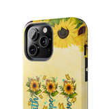 Faith, Hope, Love Sunflower Phone Case