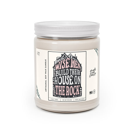 Wise Men Build Their House on the Rock Artisanal Candle