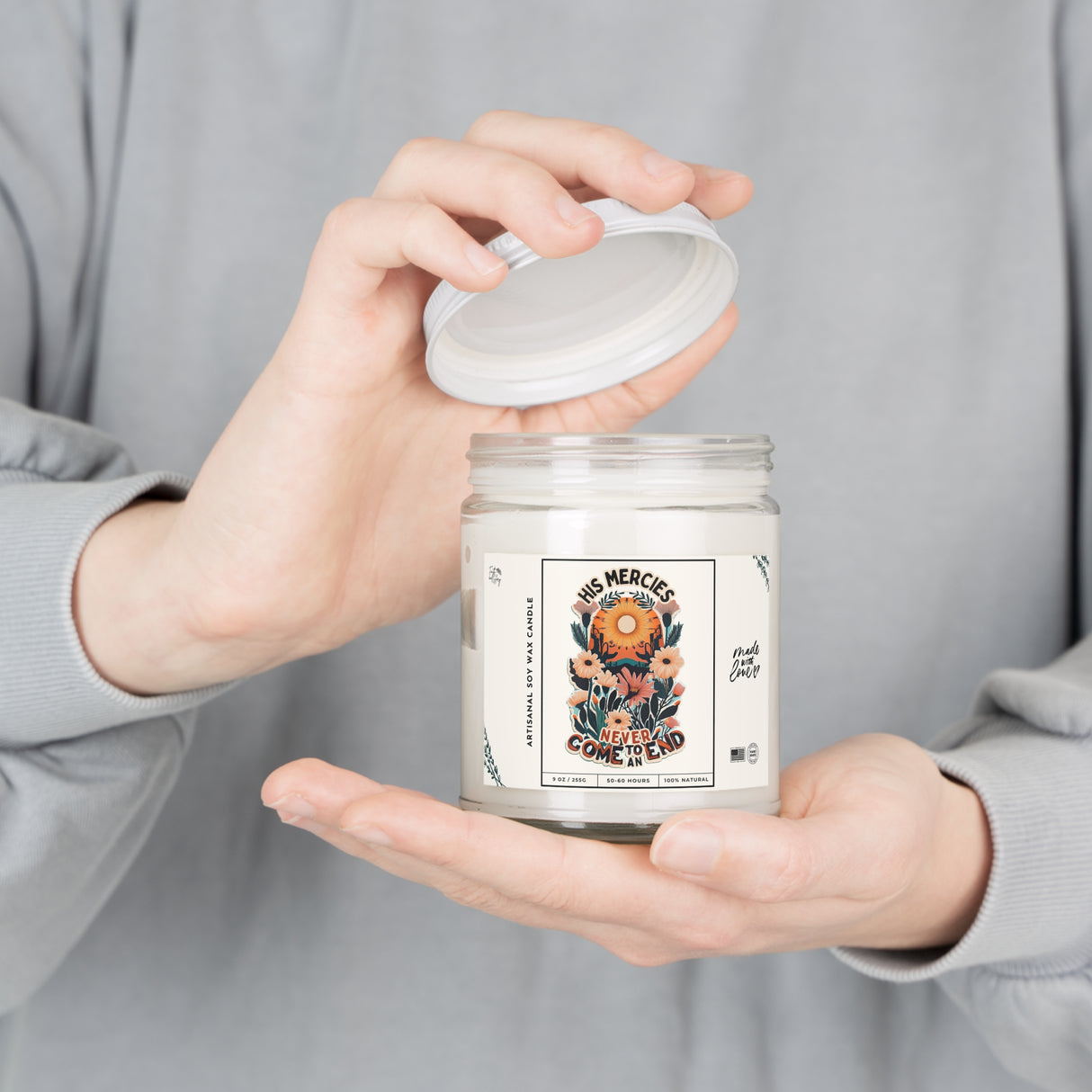 His Mercies Never Come to an End Artisanal Candle