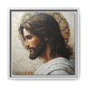 Christ Mosaic Framed Canvas - Divine Reflection