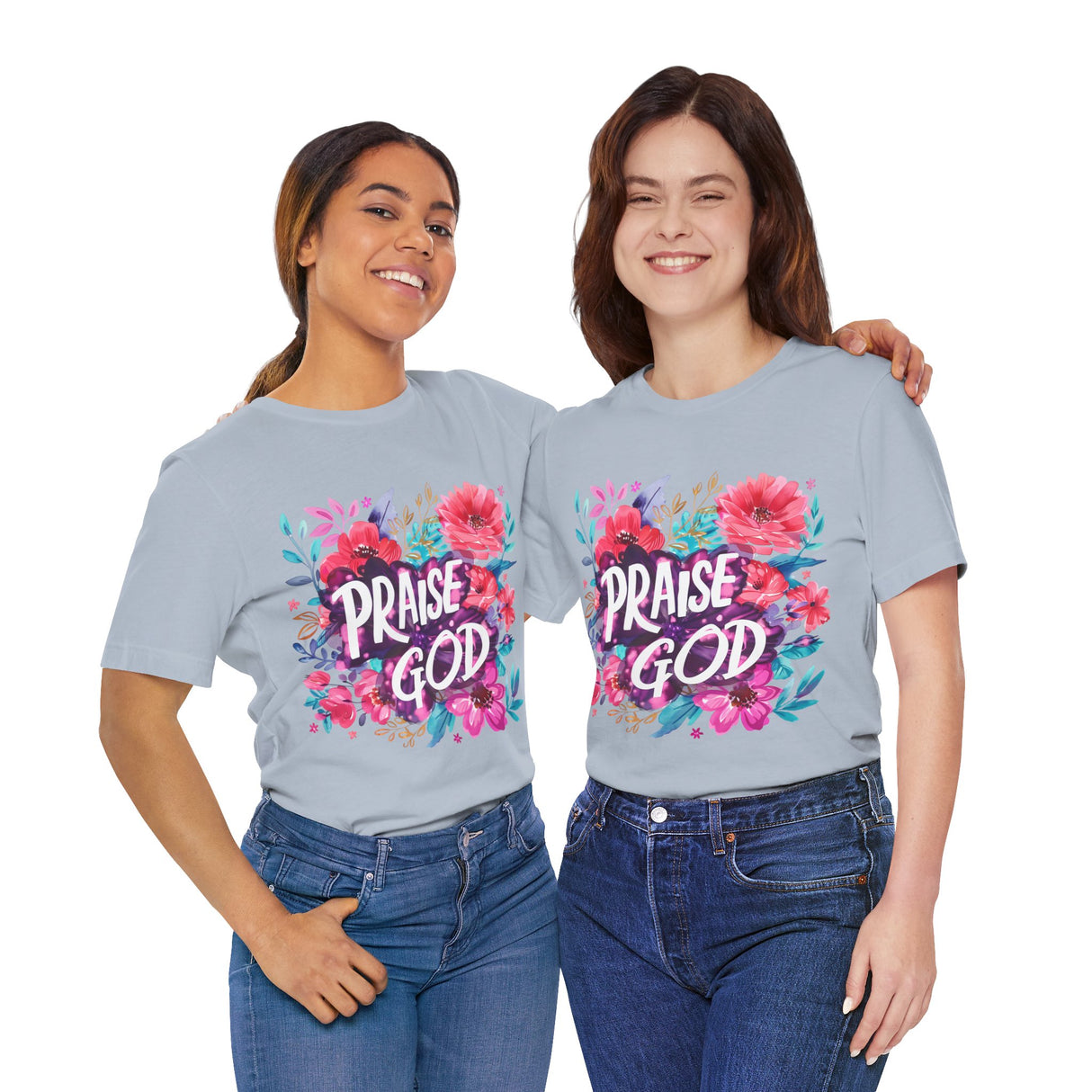 Floral Praise God Graphic T-Shirt