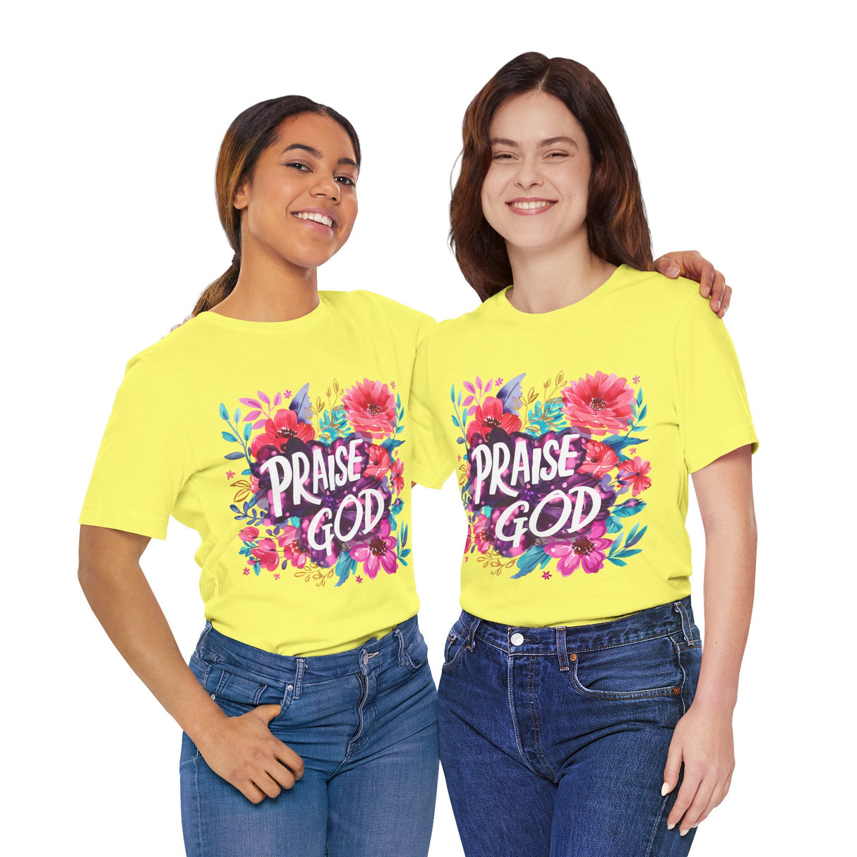 Floral Praise God Graphic T-Shirt