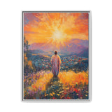 Jesus Overlooking the City (Framed Canvas) - Light of the World