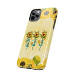 Faith, Hope, Love Sunflower Phone Case