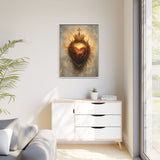 Sacred Heart of Jesus (Framed Canvas) - Eternal Love and Sacrifice