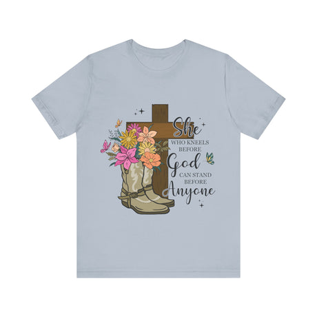 Faith and Strength Floral Cross T-Shirt