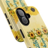 Faith, Hope, Love Sunflower Phone Case