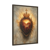 Sacred Heart of Jesus (Framed Canvas) - Eternal Love and Sacrifice