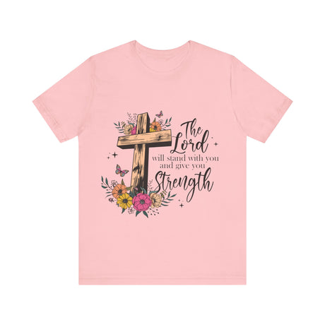 Floral Cross with Inspirational Quote T-Shirt