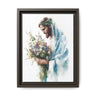 Jesus with Flowers Framed Canvas - Crown of Grace