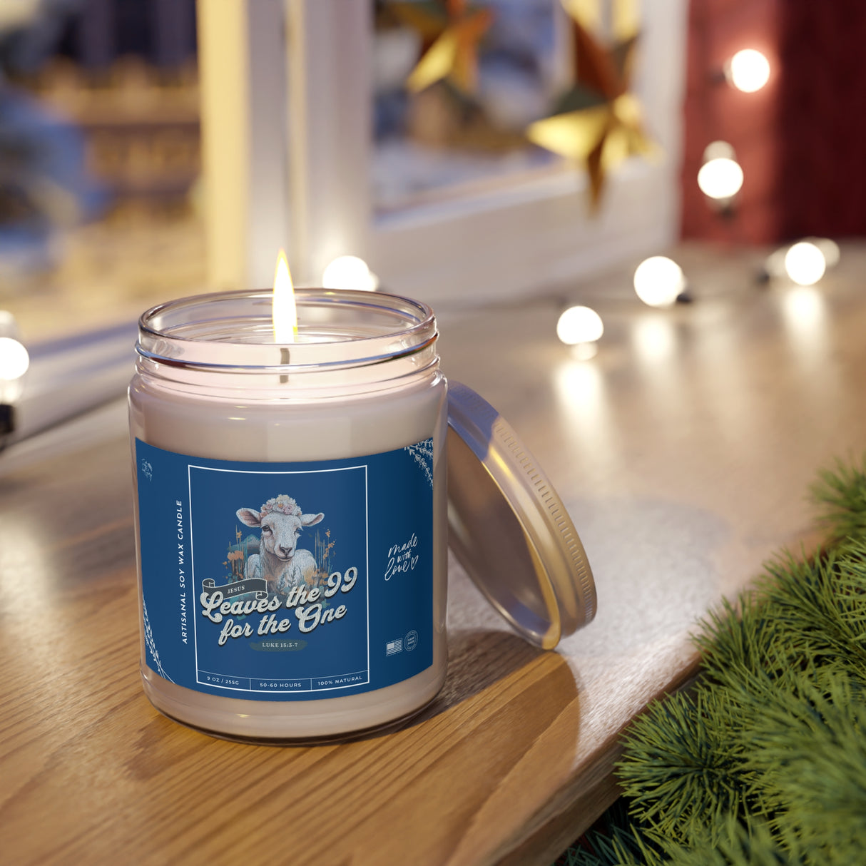 Leaves the 99 for the One Sheep Design Artisanal Candle