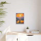 Jesus Overlooking the City (Framed Canvas) - Light of the World