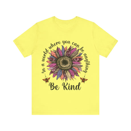 Be Kind Sunflower Motivational T-Shirt