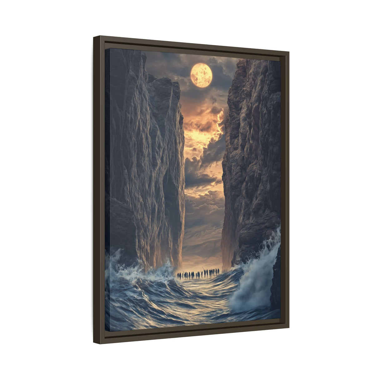 The Parting of the Red Sea Framed Canvas - A Passage of Faith