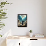 Moses Parting the Red Sea Framed Canvas - Deliverance Through Faith