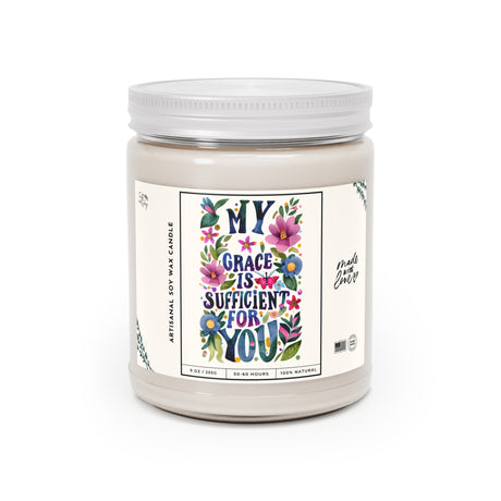 My Grace is Sufficient for You Artisanal Soy Wax Candle