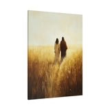 Walking in Faith Canvas - Jesus in the Fields of Grace