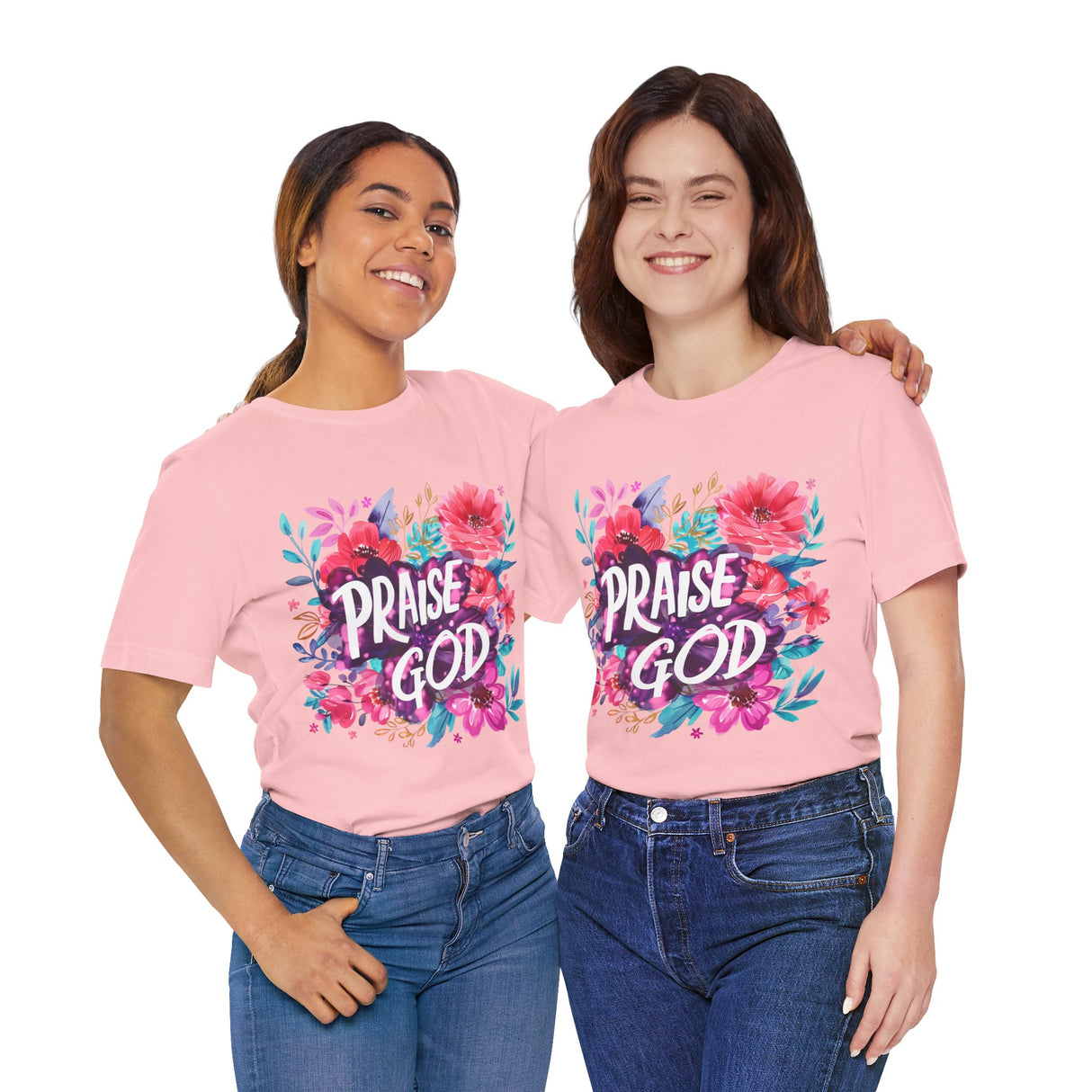 Floral Praise God Graphic T-Shirt