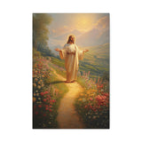 Jesus on the Path Canvas - The Way of Peace