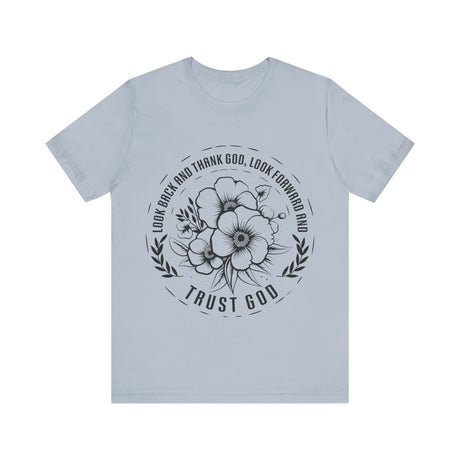 Floral Circle Trust God Inspirational T-Shirt