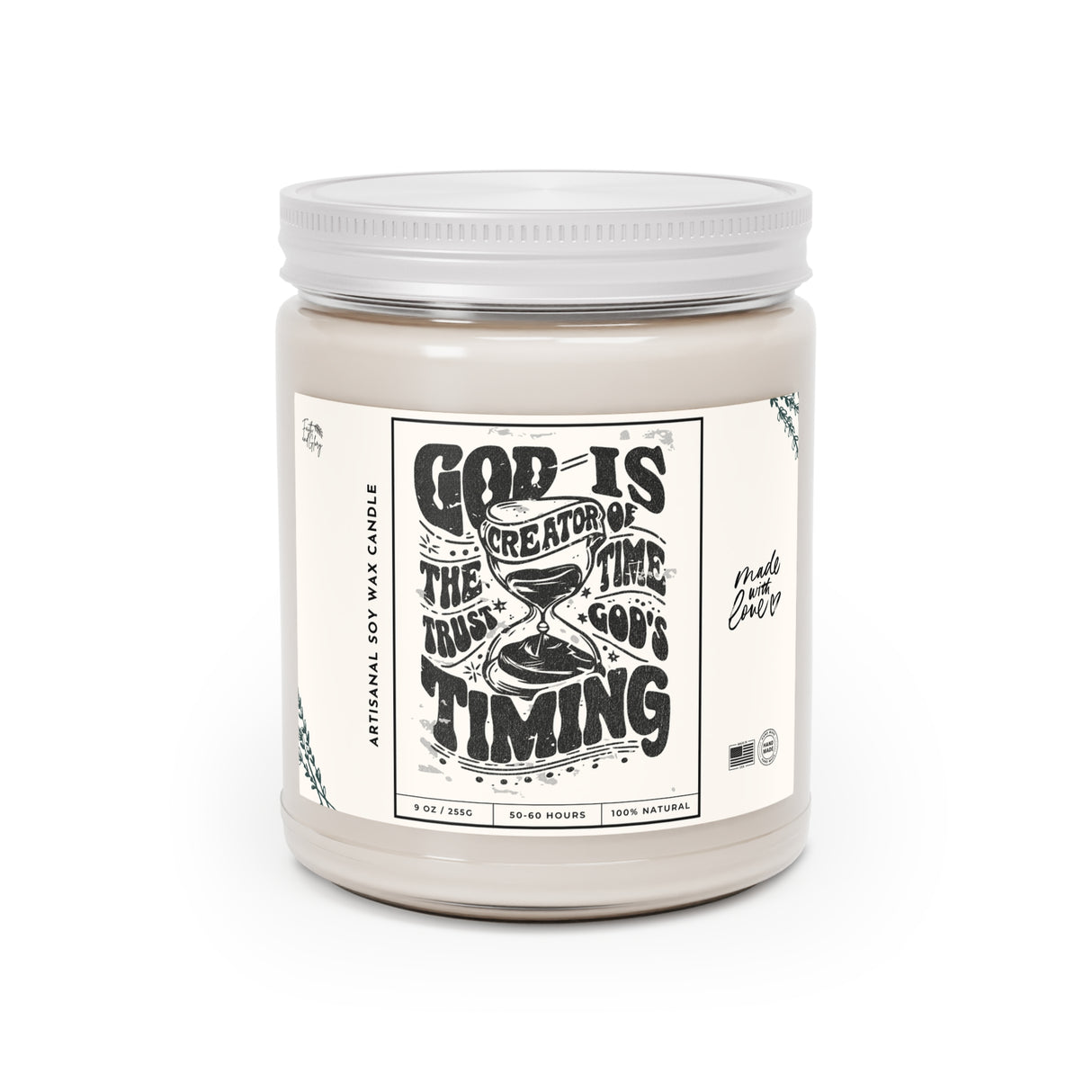 Trust God's Timing Jar Artisanal Candle