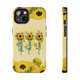 Faith, Hope, Love Sunflower Phone Case