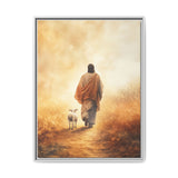 Jesus and the Lamb Framed Canvas - Guided by Grace