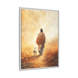 Jesus and the Lamb Framed Canvas - Guided by Grace