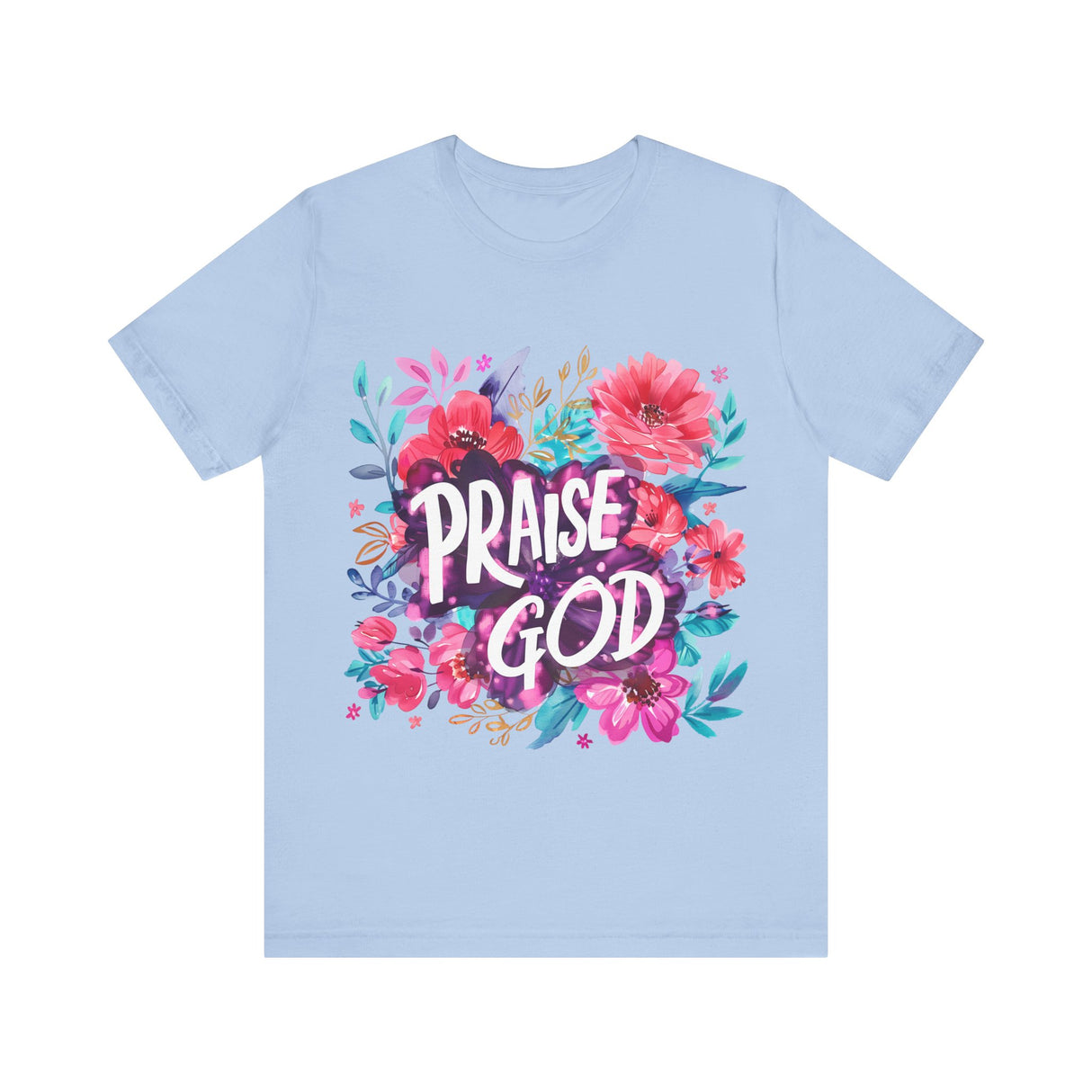 Floral Praise God Graphic T-Shirt