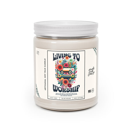 Living to Worship Artisanal Soy Wax Candle