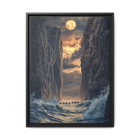 The Parting of the Red Sea Framed Canvas - A Passage of Faith