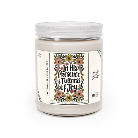 In His Presence is Fullness of Joy Artisanal Candle