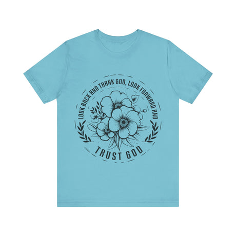 Floral Circle Trust God Inspirational T-Shirt