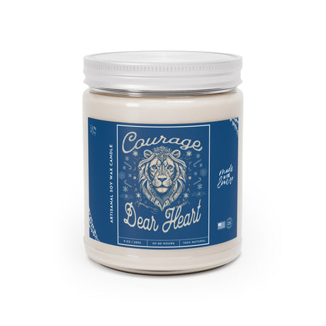 Lion Artwork Courage Dear Heart Print Artisanal Candle