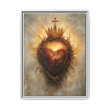 Sacred Heart of Jesus (Framed Canvas) - Eternal Love and Sacrifice