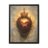 Sacred Heart of Jesus (Framed Canvas) - Eternal Love and Sacrifice