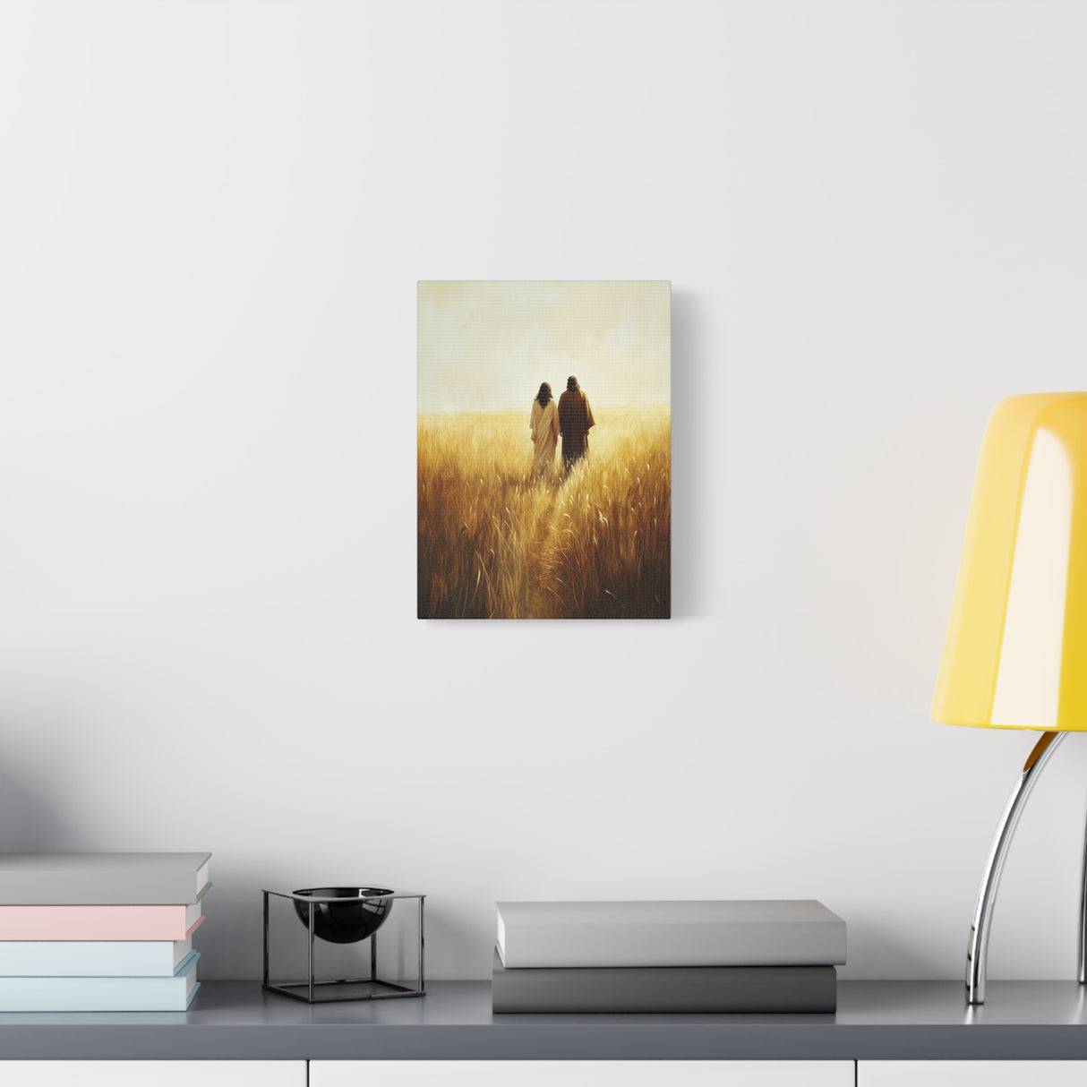 Walking in Faith Canvas - Jesus in the Fields of Grace