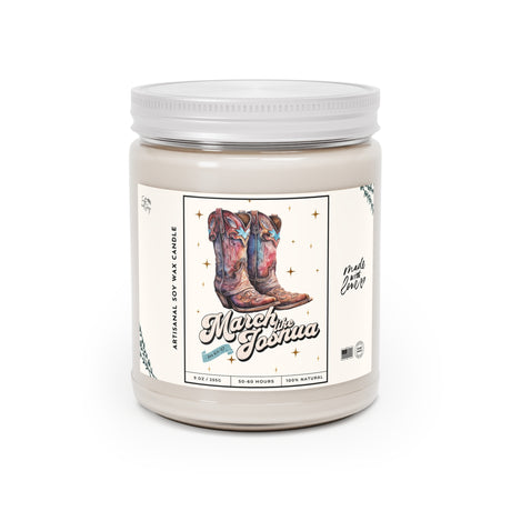 March the Joshua Cowboy Boots Artisanal Candle