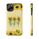 Faith, Hope, Love Sunflower Phone Case