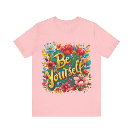 Be Yourself Flower Graphic T-Shirt