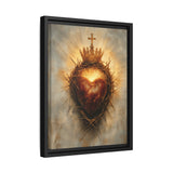 Sacred Heart of Jesus (Framed Canvas) - Eternal Love and Sacrifice