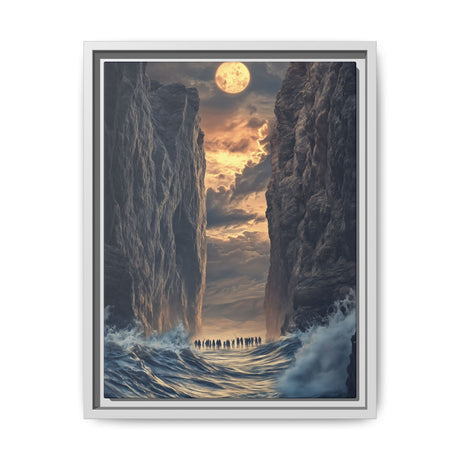 The Parting of the Red Sea Framed Canvas - A Passage of Faith