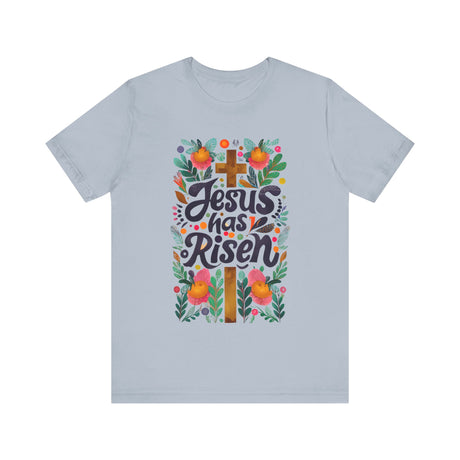 Jesus Has Risen Floral Cross T-Shirt