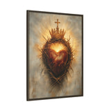 Sacred Heart of Jesus (Framed Canvas) - Eternal Love and Sacrifice